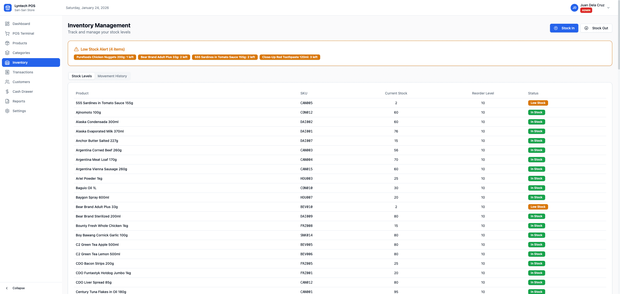 Inventory Tracking